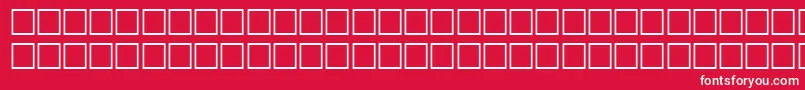EntrezRegular Font – White Fonts on Red Background