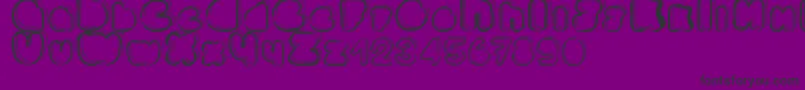 Ponctuation Font – Black Fonts on Purple Background