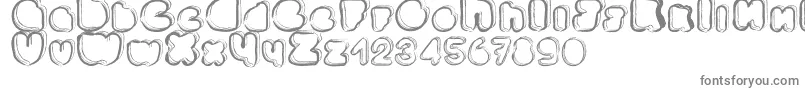 Шрифт Ponctuation – серые шрифты на белом фоне