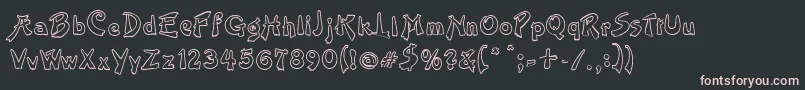 Rival Font – Pink Fonts on Black Background