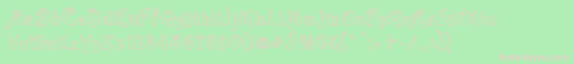 Rival Font – Pink Fonts on Green Background