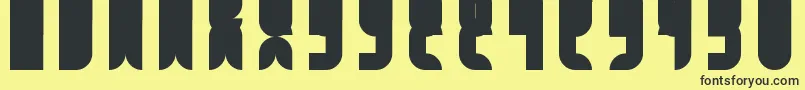 FbCatbop Font – Black Fonts on Yellow Background