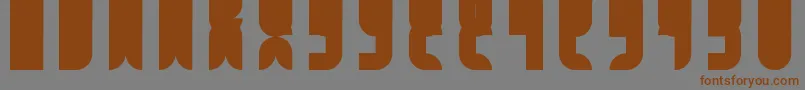 FbCatbop Font – Brown Fonts on Gray Background