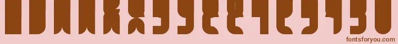 FbCatbop Font – Brown Fonts on Pink Background