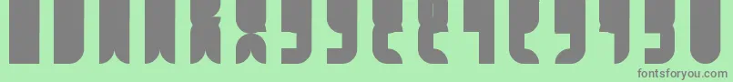 FbCatbop Font – Gray Fonts on Green Background