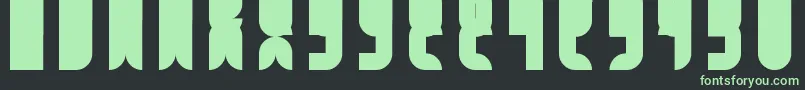 FbCatbop Font – Green Fonts on Black Background