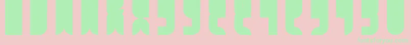 FbCatbop Font – Green Fonts on Pink Background