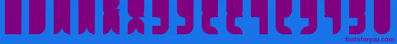 FbCatbop Font – Purple Fonts on Blue Background