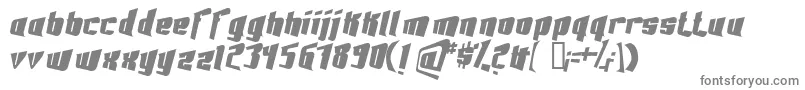 Czcionka FontovisionIii3DNo2 – szare czcionki na białym tle