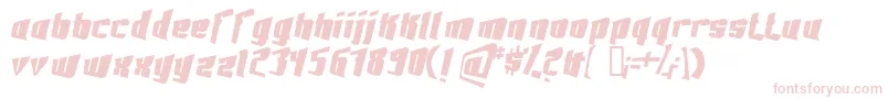 Шрифт FontovisionIii3DNo2 – розовые шрифты на белом фоне