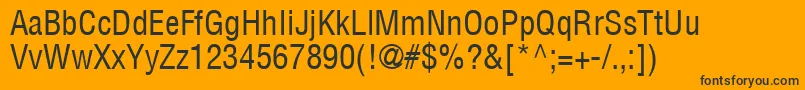 fuente ContextCondensedSsiCondensed – Fuentes Negras Sobre Fondo Naranja