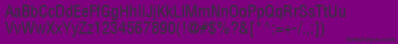 Czcionka ContextCondensedSsiCondensed – czarne czcionki na fioletowym tle