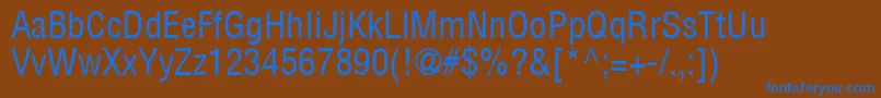ContextCondensedSsiCondensed Font – Blue Fonts on Brown Background