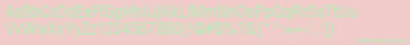 ContextCondensedSsiCondensed Font – Green Fonts on Pink Background