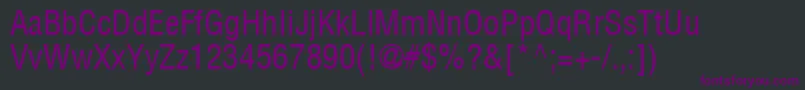 ContextCondensedSsiCondensed Font – Purple Fonts on Black Background