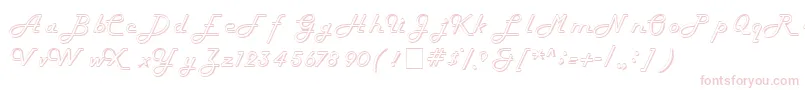 Hollow Font – Pink Fonts