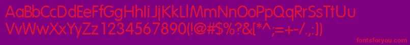 VagroundedlightsskBold Font – Red Fonts on Purple Background