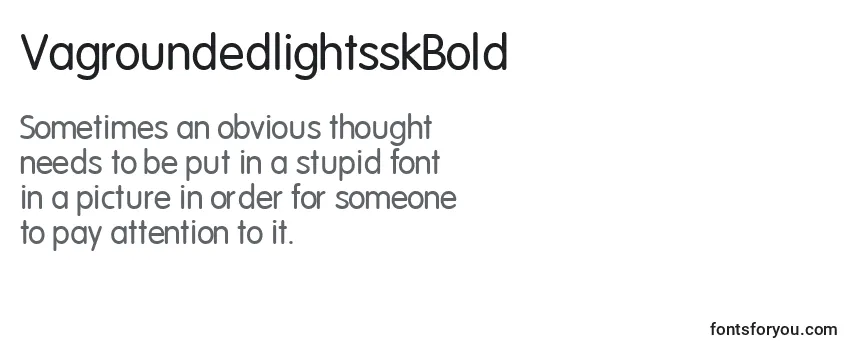 VagroundedlightsskBold Font