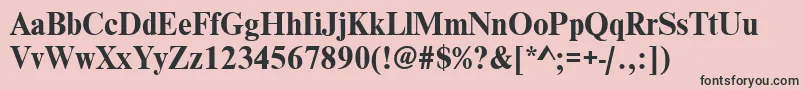 WesttimessskBold Font – Black Fonts on Pink Background