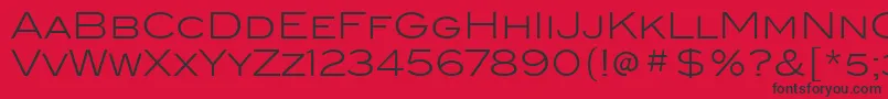 BlairItcLight Font – Black Fonts on Red Background