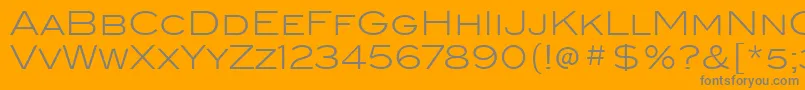 BlairItcLight Font – Gray Fonts on Orange Background