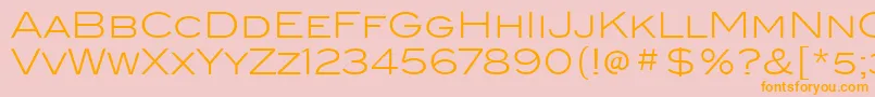 BlairItcLight Font – Orange Fonts on Pink Background