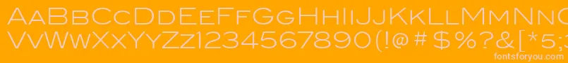 BlairItcLight Font – Pink Fonts on Orange Background