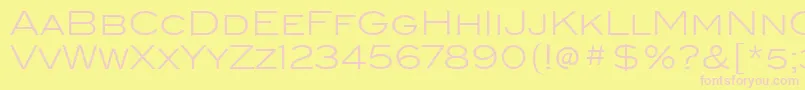 BlairItcLight Font – Pink Fonts on Yellow Background