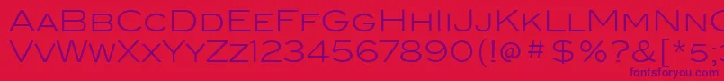 BlairItcLight Font – Purple Fonts on Red Background