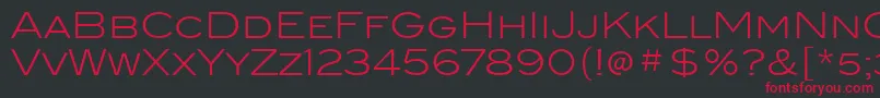 BlairItcLight Font – Red Fonts on Black Background