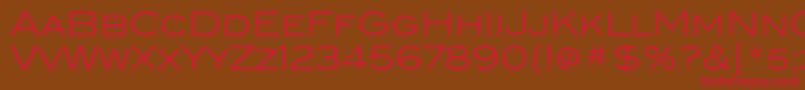 BlairItcLight Font – Red Fonts on Brown Background