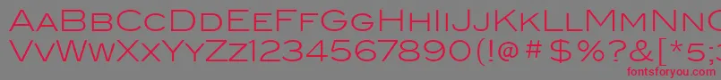 BlairItcLight Font – Red Fonts on Gray Background