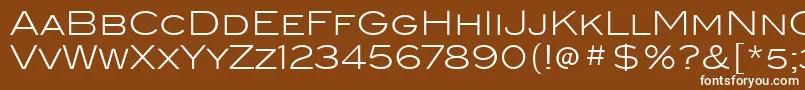 BlairItcLight Font – White Fonts on Brown Background