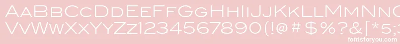 BlairItcLight-Schriftart – Weiße Schriften auf rosa Hintergrund