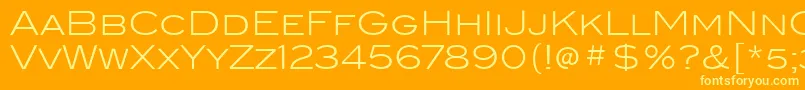 BlairItcLight Font – Yellow Fonts on Orange Background