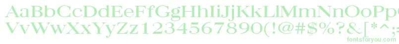 QuantasBroadRegular Font – Green Fonts on White Background