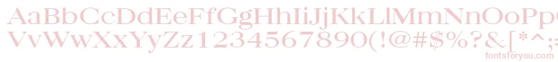 QuantasBroadRegular Font – Pink Fonts on White Background