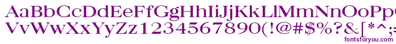 QuantasBroadRegular Font – Purple Fonts on White Background