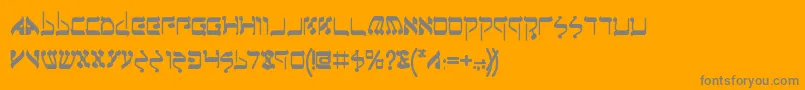 JerusalemBold Font – Gray Fonts on Orange Background