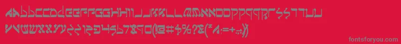 JerusalemBold Font – Gray Fonts on Red Background