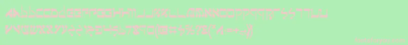 JerusalemBold Font – Pink Fonts on Green Background