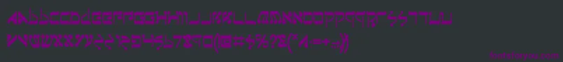 JerusalemBold Font – Purple Fonts on Black Background