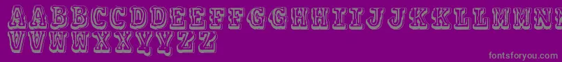 Vtkscolagem Font – Gray Fonts on Purple Background