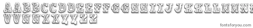 フォントVtkscolagem – 白い背景に灰色の文字