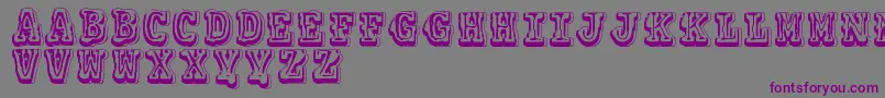 Vtkscolagem Font – Purple Fonts on Gray Background