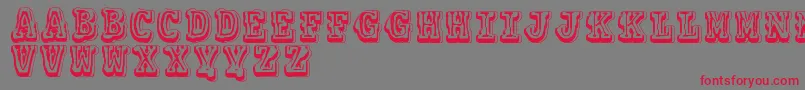 Vtkscolagem Font – Red Fonts on Gray Background