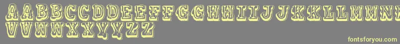 Vtkscolagem Font – Yellow Fonts on Gray Background