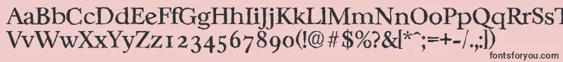 CasablancaantiqueRegular Font – Black Fonts on Pink Background