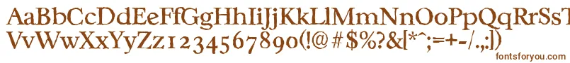 CasablancaantiqueRegular Font – Brown Fonts on White Background