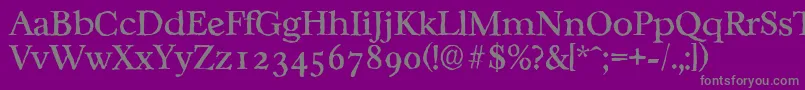 Más sobre la fuente CasablancaantiqueRegular fuente CasablancaantiqueRegular – Fuentes Grises Sobre Fondo Morado